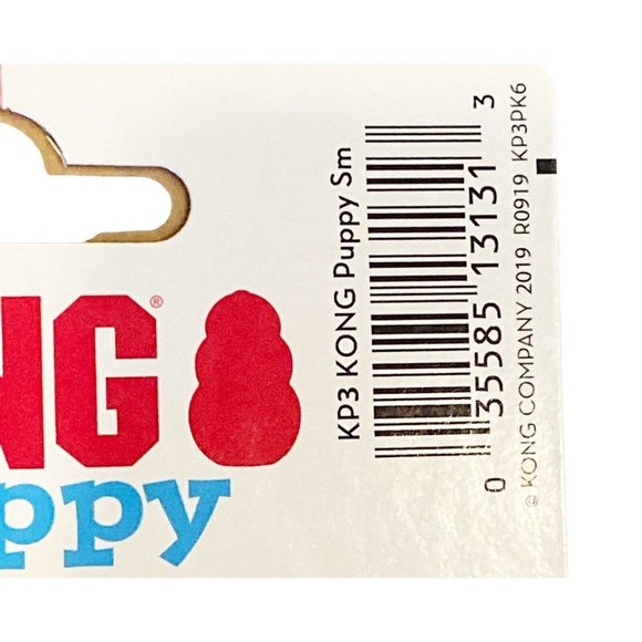Set of 2 Kong Puppy Small Rubber Teething Dog Treat Dispenser Chew Toy K… - Picture 4 of 7